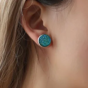 Beautiful Comfortable Women Rhinestone Round Stud Earring for Party