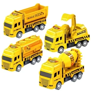 Q0KB Realistic Sanitation Model Joints Vehicle Interactive Preschool Pull Back