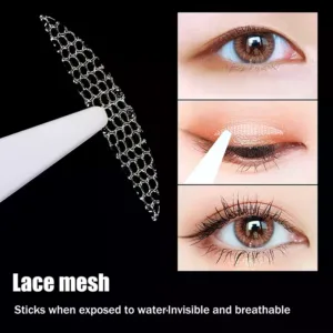 10Sheets Invisible Eye-Lifting Sticked Double Eyelid Lift Tape Sticker Eyelid Patches Beauty Tool Spray Water Instant Adhesive