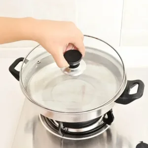 5PCS Universal Pan Lid Handle Heat-Resistant Cooking Pan Lid Replacements Stainless Steel Pot Knobs Kitchen Cookware Parts
